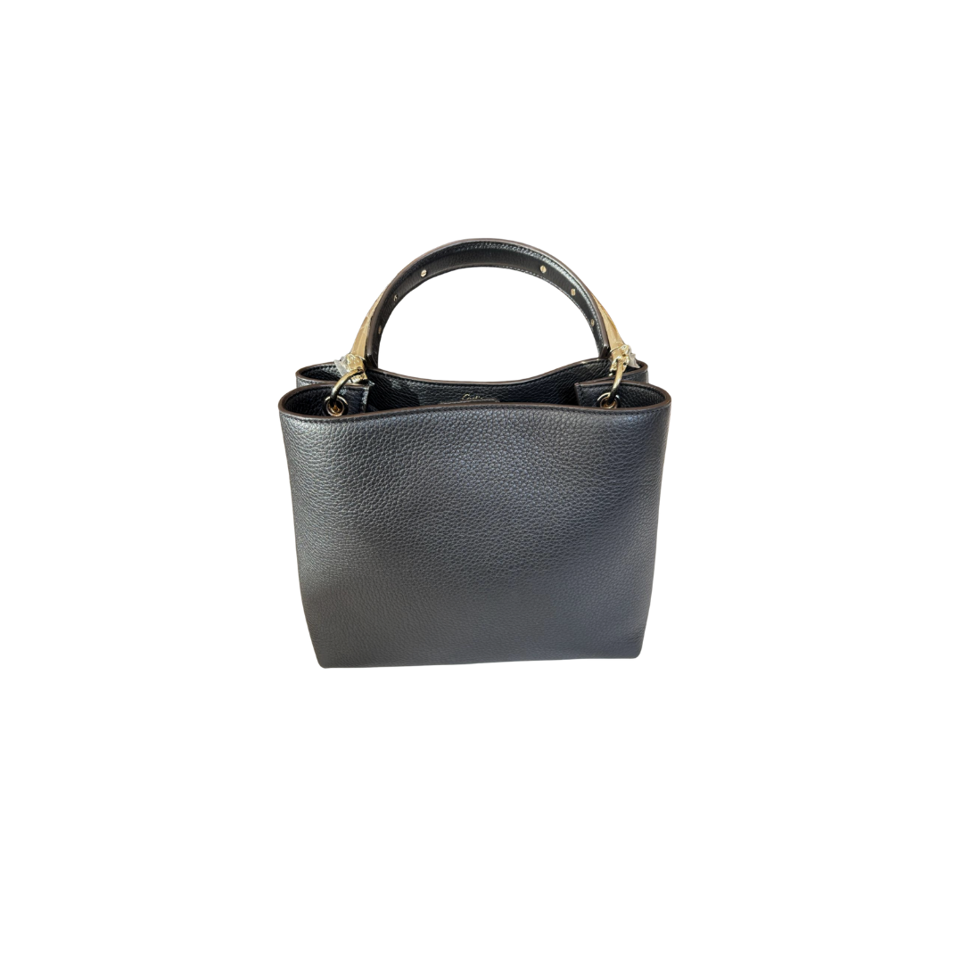 Black leather Panthere Bag BN