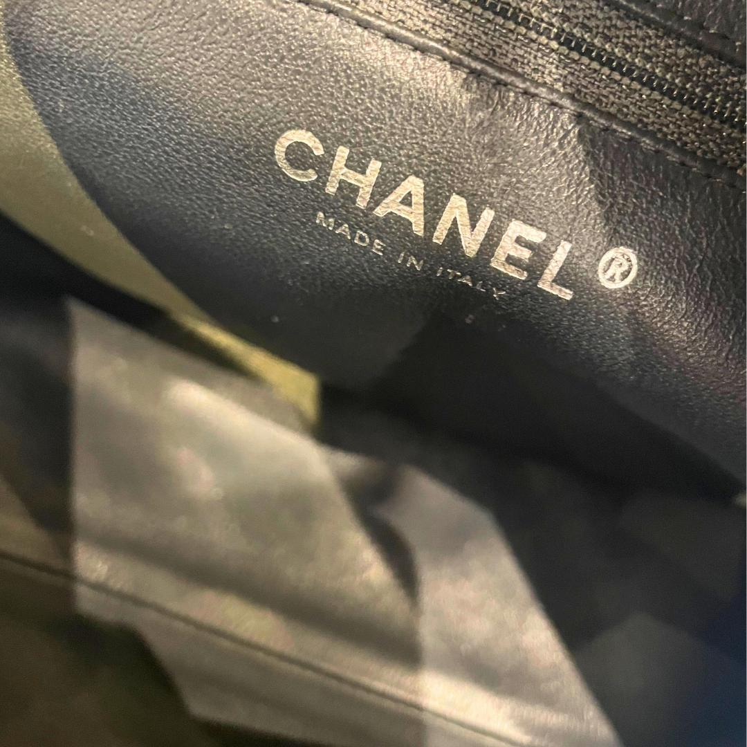 Grey Leather Shoulder Bag