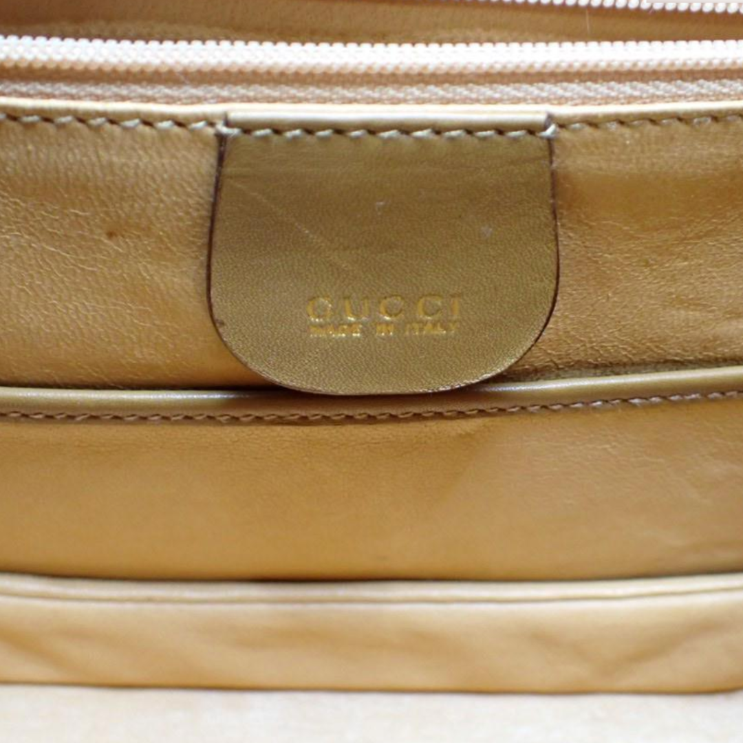 Tan Leather Bamboo Bag