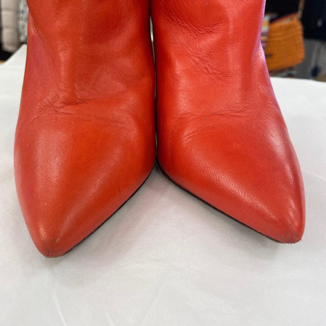 Red Leather Lexing Boot