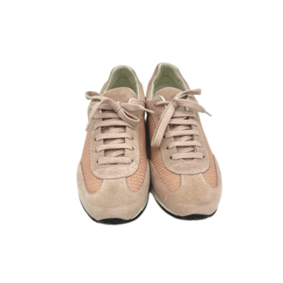 Cheap and Chic Pale Pink Suede Trainer
