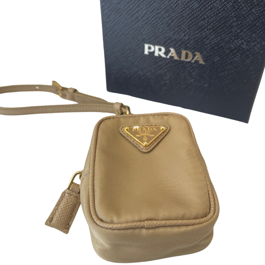 Prada nylon coin purse best sale