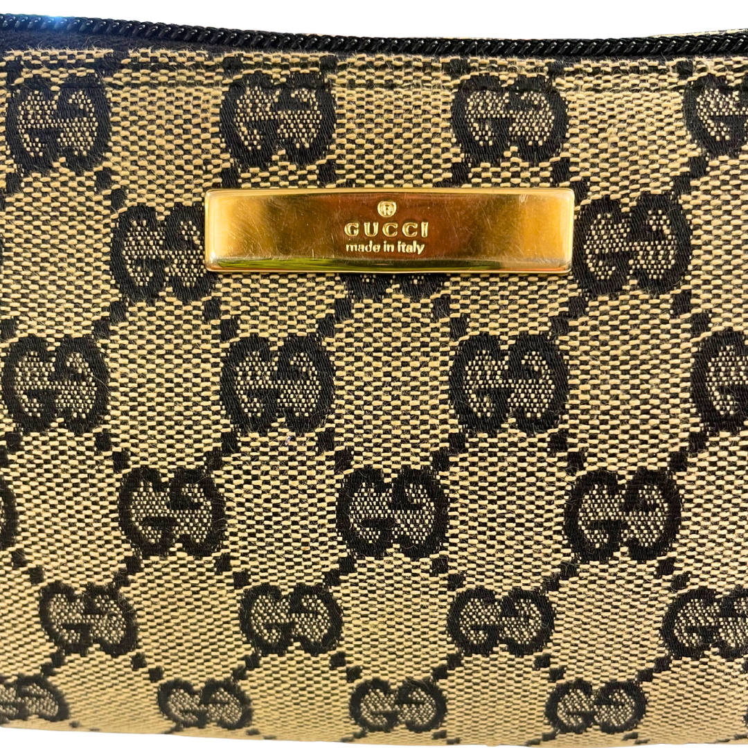Abbey Monogram Cloth Shoulder Bag
