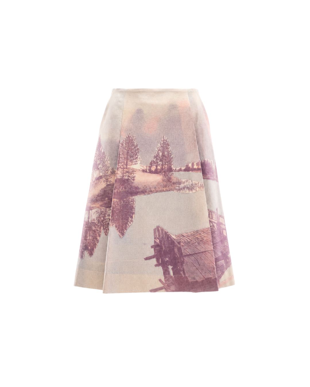 Pirelli Box Pleat Midi Skirt