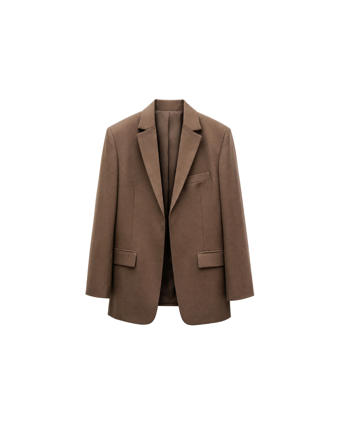 Brown Oversize Relaxed Blazer