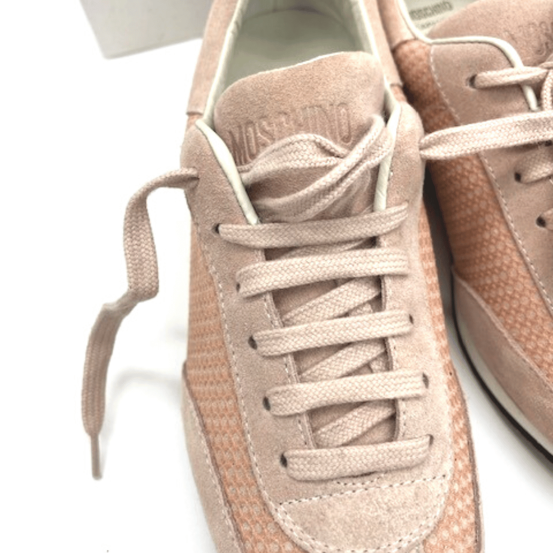 Pink suede deals trainers