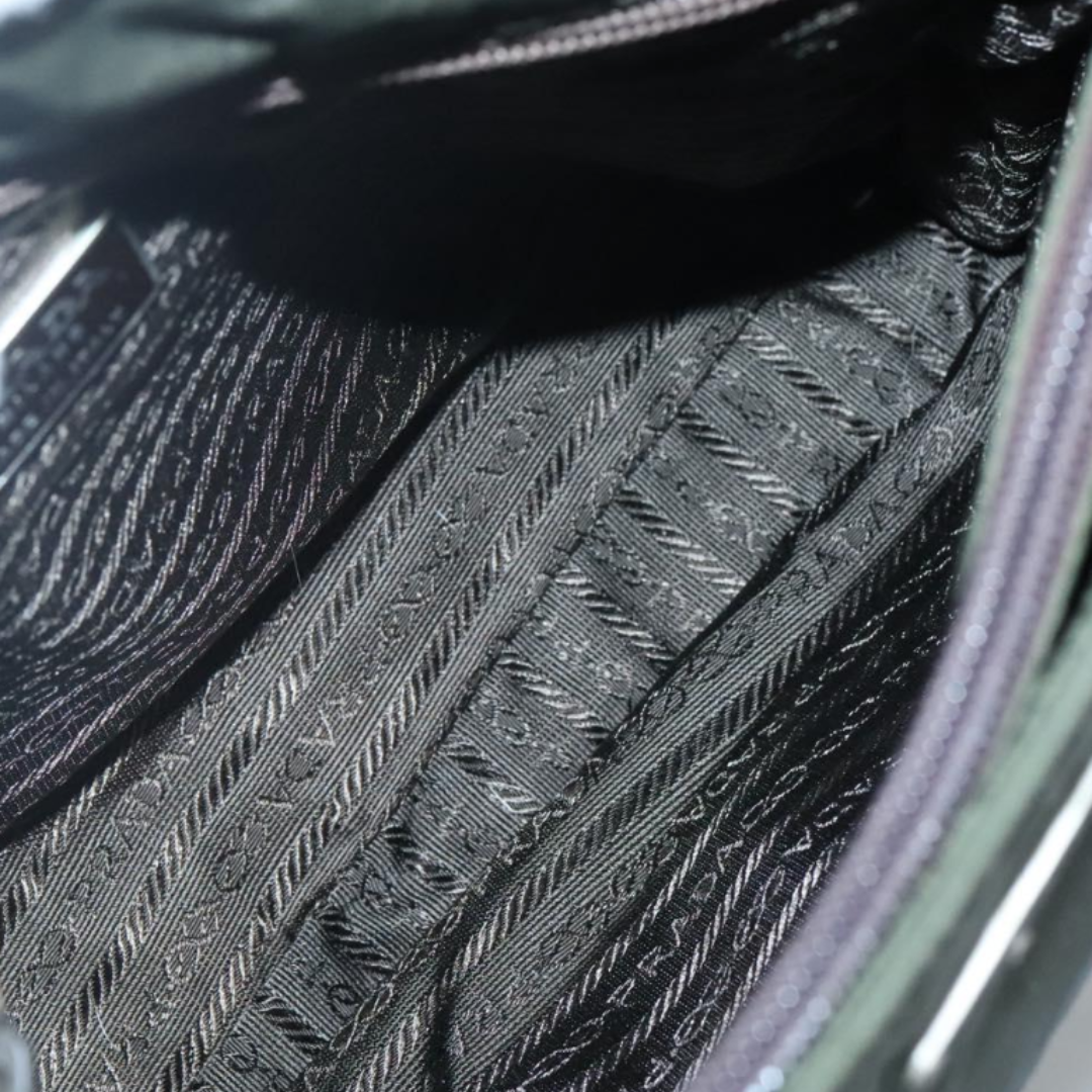 Khaki Nylon Chain Bag