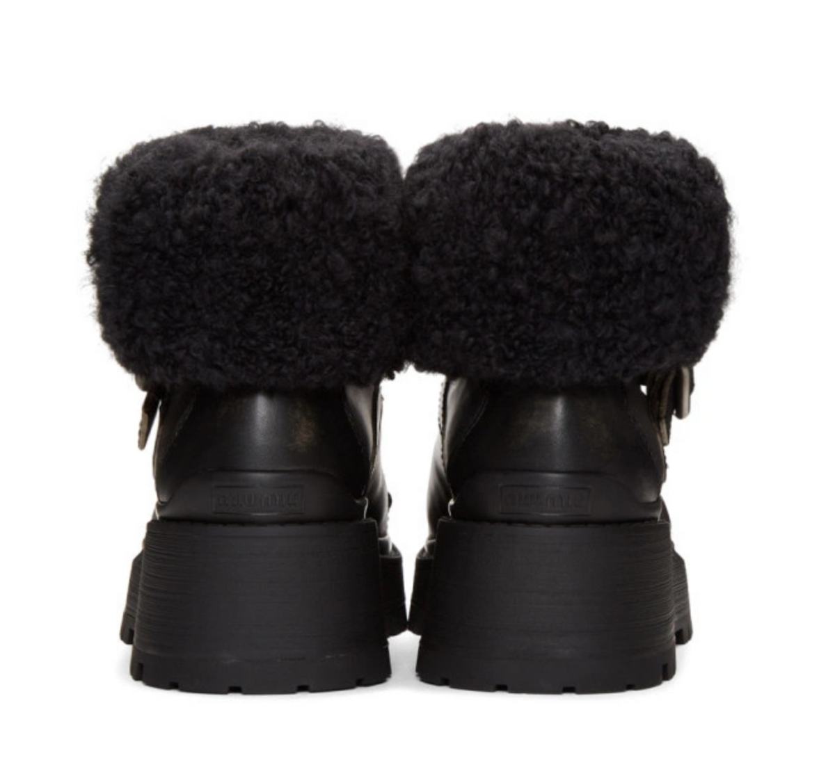 Black Leather Sock Boot