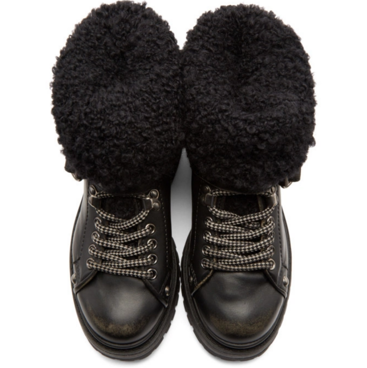 Black Leather Sock Boot