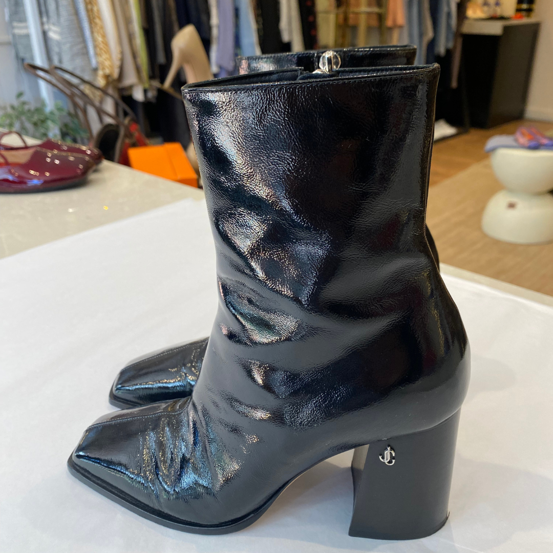 Patent ankle boots uk cheap
